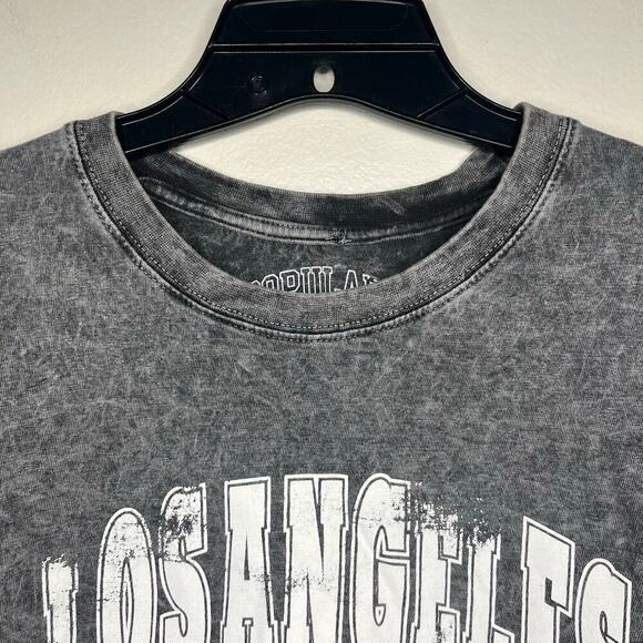 Popular Color Company Men's Acid Wash Los Angeles T Shirt Size Large 100% Cotton - Picture 4 of 8